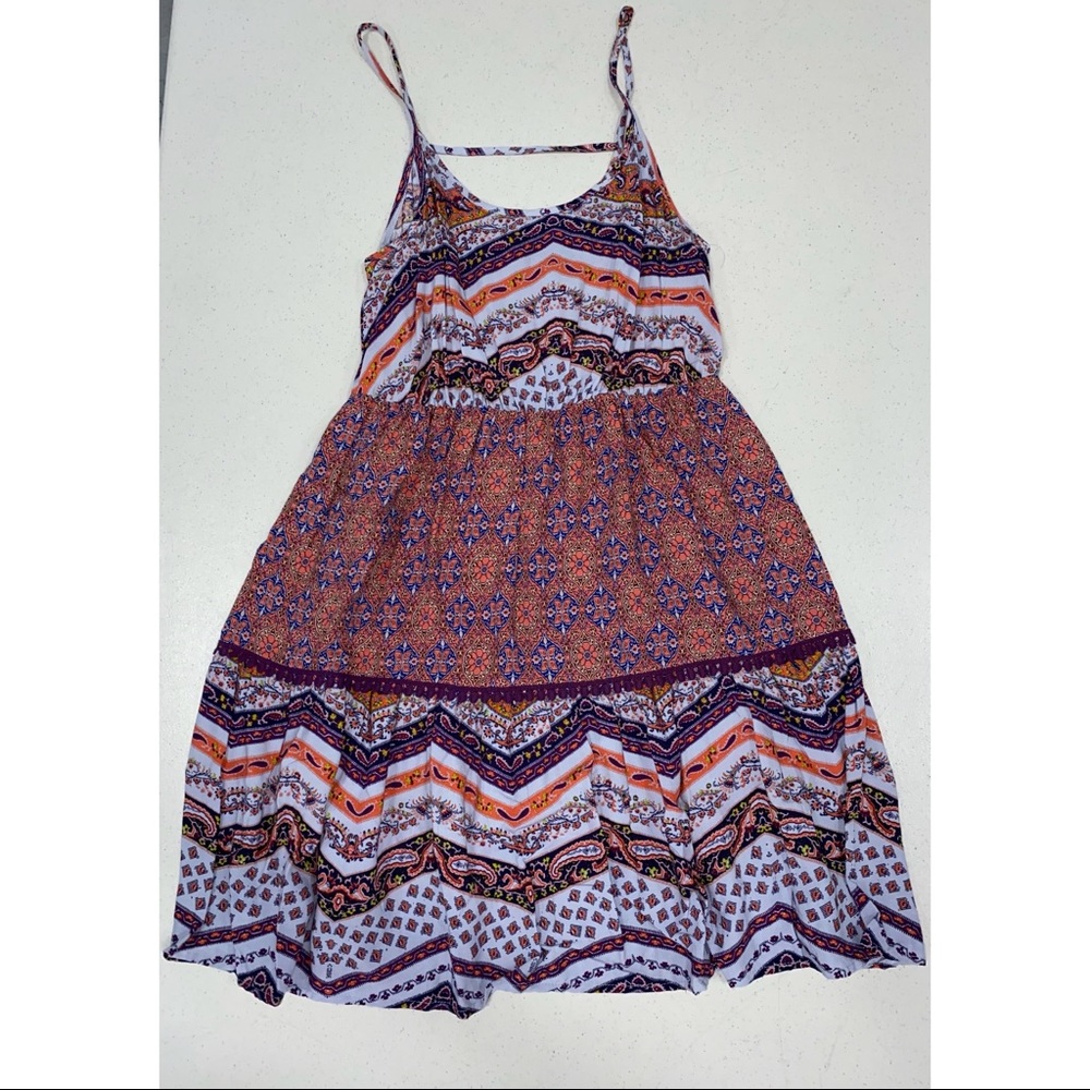 Patterned mini dress